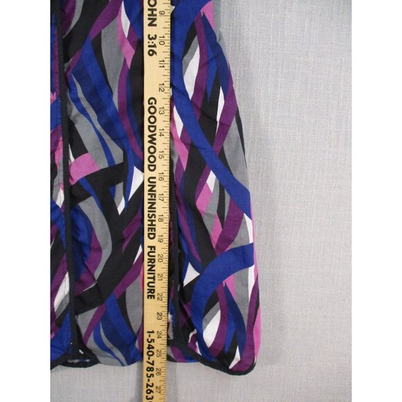 Mix Nouveau Womens Multicolor Abstract Skirt Scallop hem Size L - Picture 5 of 8